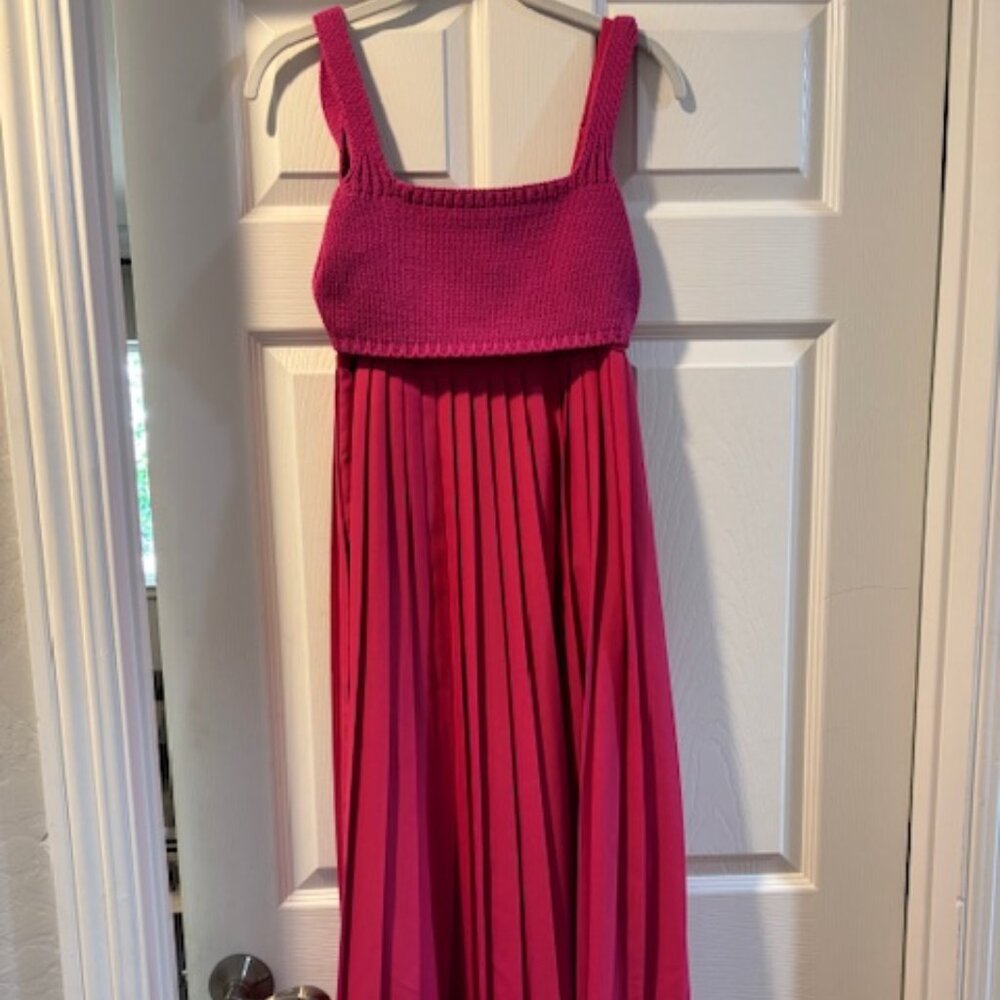 Full length Fuschia dress
